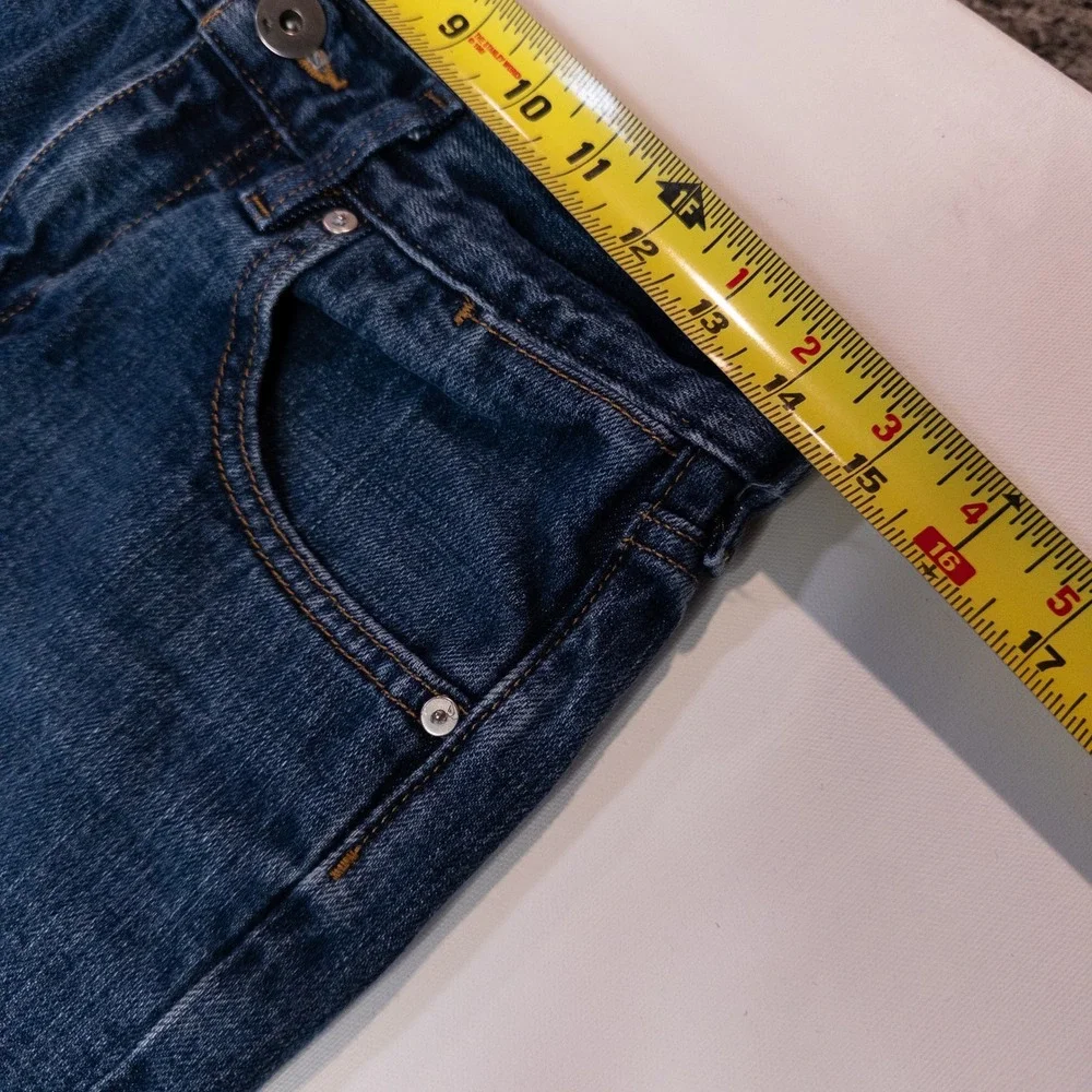 Quiksilver Straight Fit Jeans Mens 29 Dark Wash Blue Excellent Casual Skate